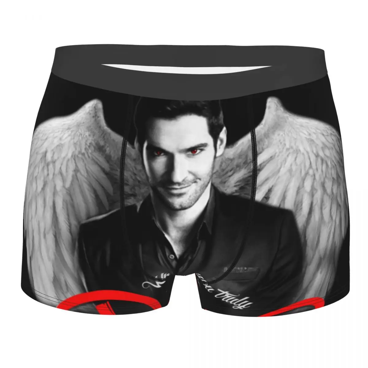 

Lucifer Morningstar What Do You Truly Desire Men's Underwear Boxer Shorts Panties Sexy Soft Underpants for Male