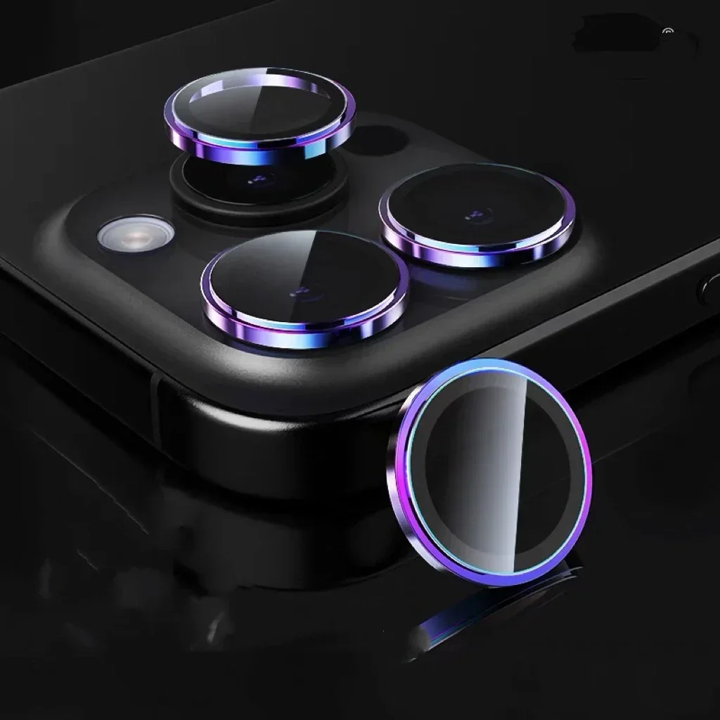 2-3pcs 3D Tempered Glass Metal Camera Lens Protector For IPhone 17 Pro Max 17Air 16 14 15 Pro Max Protection Protective Film