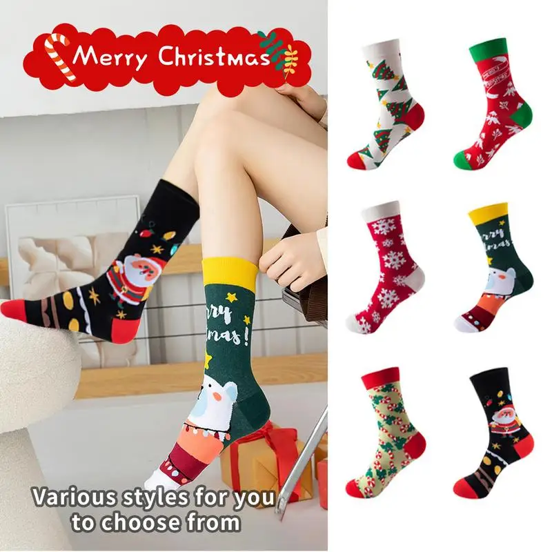 Christmas Stocking Advent Calendar 24 Days 12 pair Countdown Christmas Socks Set Gift Box Christmas Warm Cotton Socks New Years