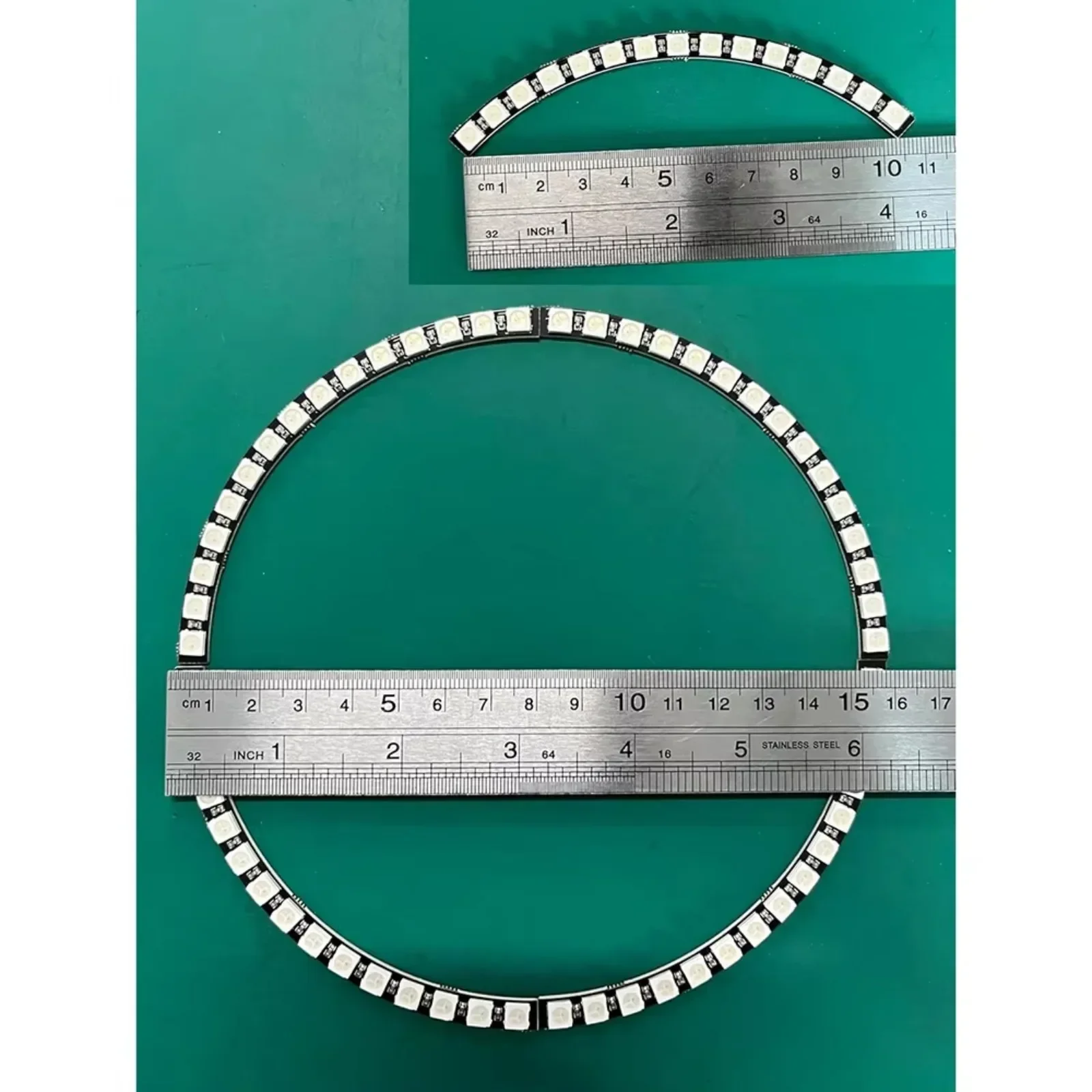 WS2812B 60 بت RGB مصباح LED دائري مع برامج تشغيل مدمجة لاردوينو وRPI #5