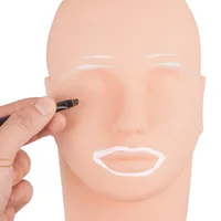 Kit de pâte à sourcils pour tatouage blanc, marqueur de microblading pour sourcils, pâte de traçage pour maquillage permanent, outil de traçage des sourcils et des lèvres, accessoire PMU 4