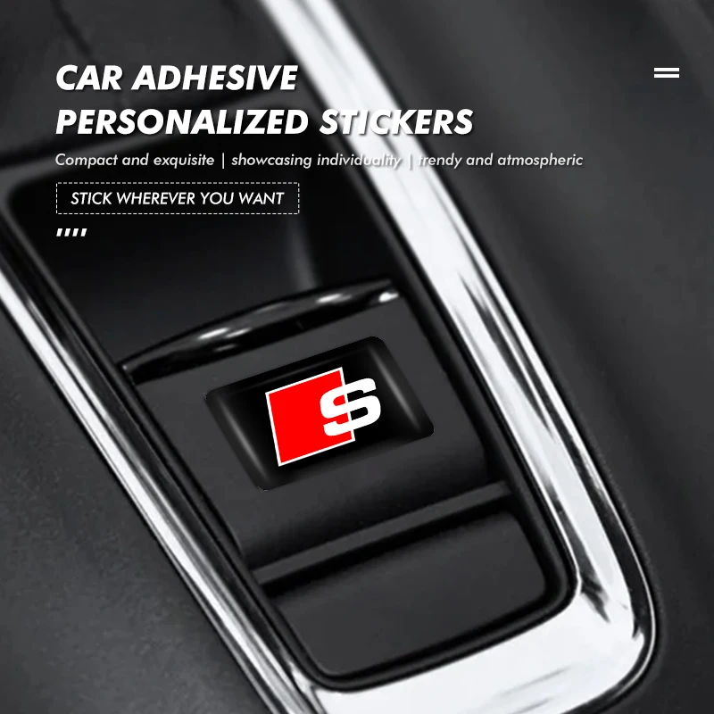 Автомобильные водонепроницаемые наклейки с логотипом для Audi A3 Q3 A4L Q5L Q2L R8 RS A6L S Line Quattro Q2 Q3 Q5, 10/20/30 шт.