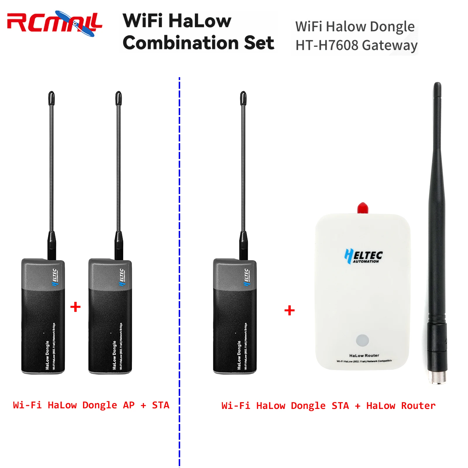 Heltec Wi-Fi HaLow Dongle Wireless Bridge 802.11ah Network Booster Long Range Wireless Access Router Ethernet Bridge Repeater