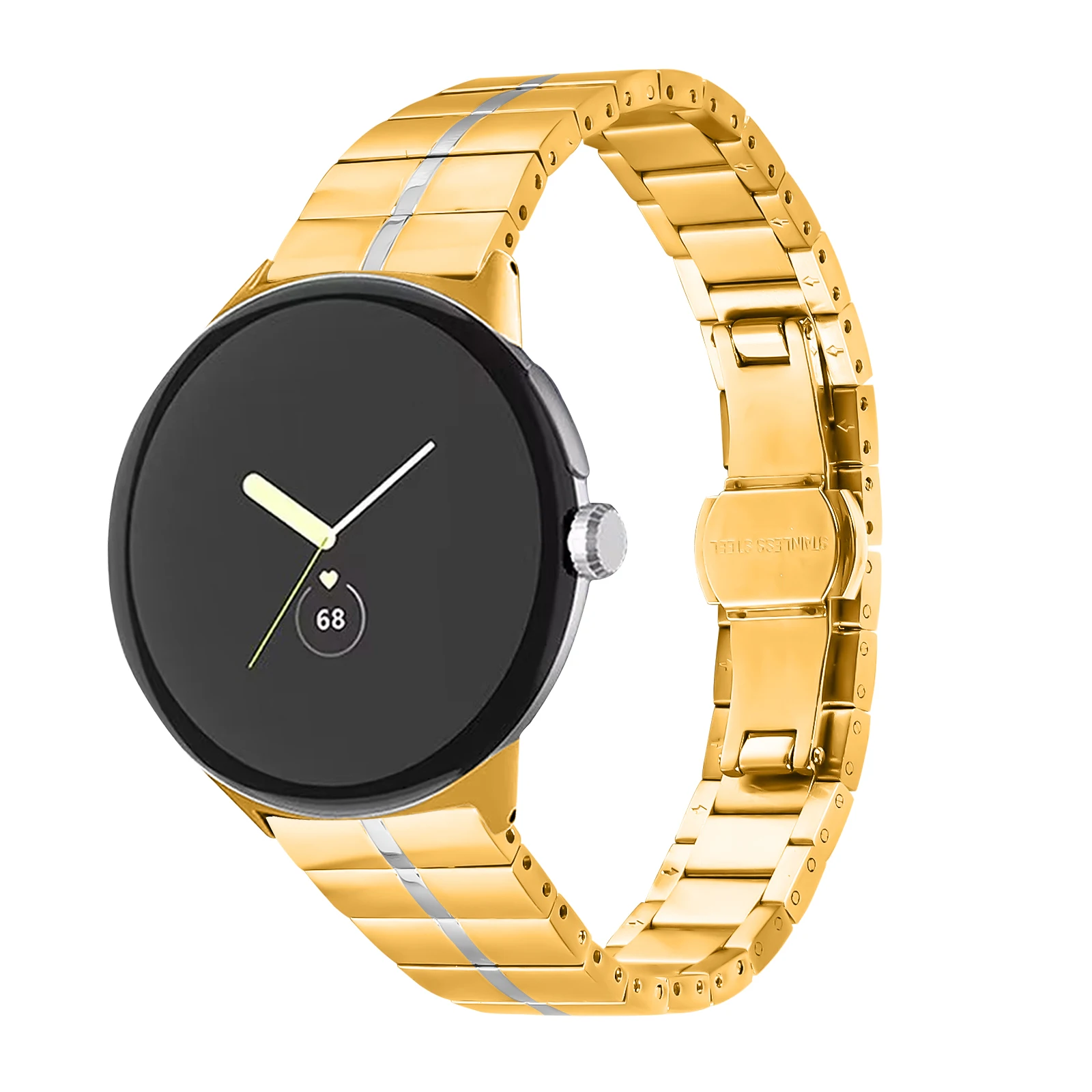 Stainless Steel Strap For Google Pixel Watch 3 41mm  Accessorie Replacement Wristband Bracelet For Google Pixel Watch 2 1 Band