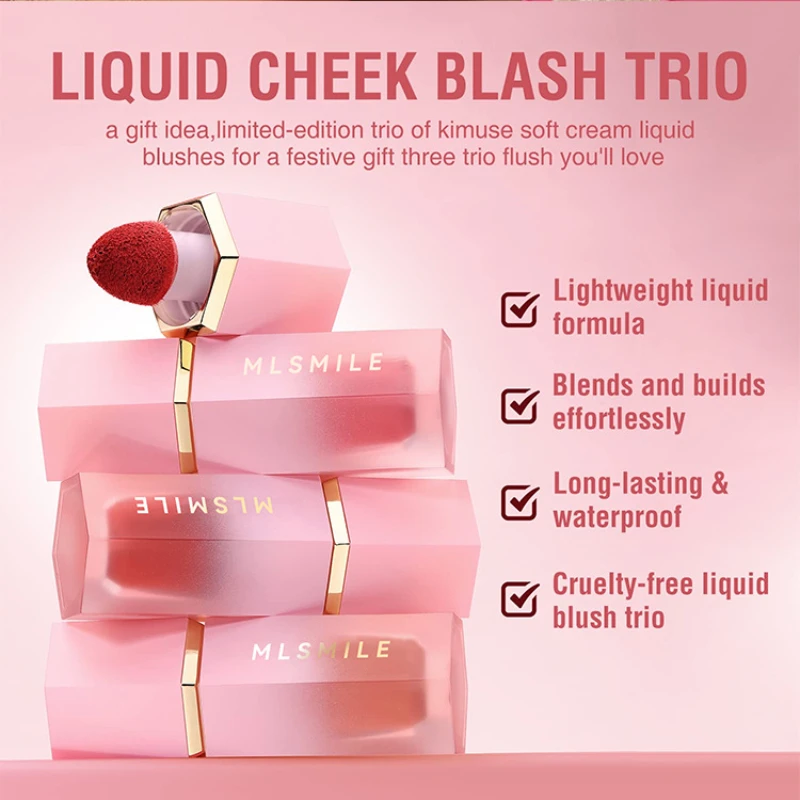 

Make Up Liquid Blush Facial Nourishing Blusher Gel Cream Multi-purpose Lip Gloss Makeup Blush Wholesale