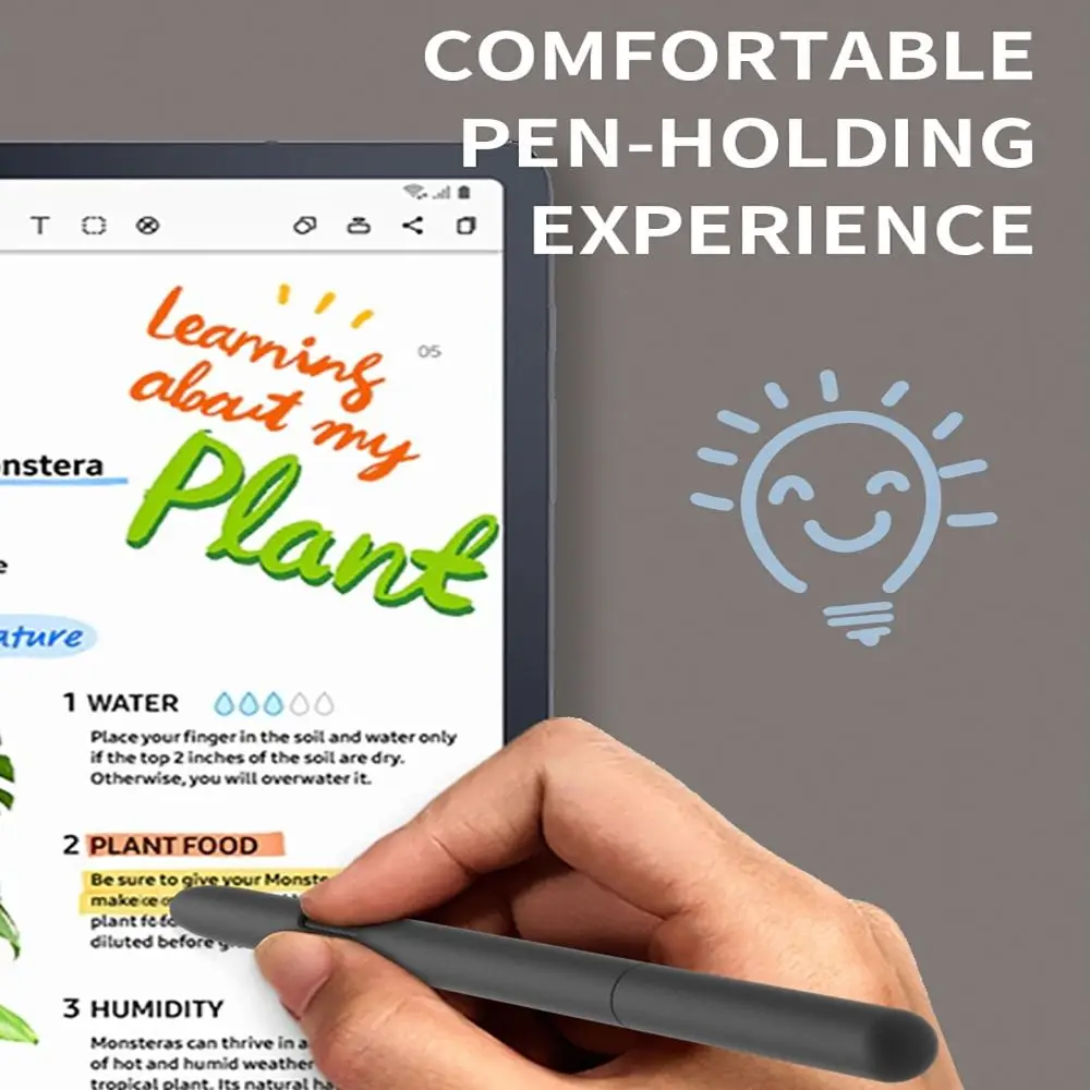 Ergonomische Antislip Tablet Touch Case Siliconen Stylus Beschermhoes Voor Samsung Galaxy Tab S7/S8/S9 Plus S Pen Mouw