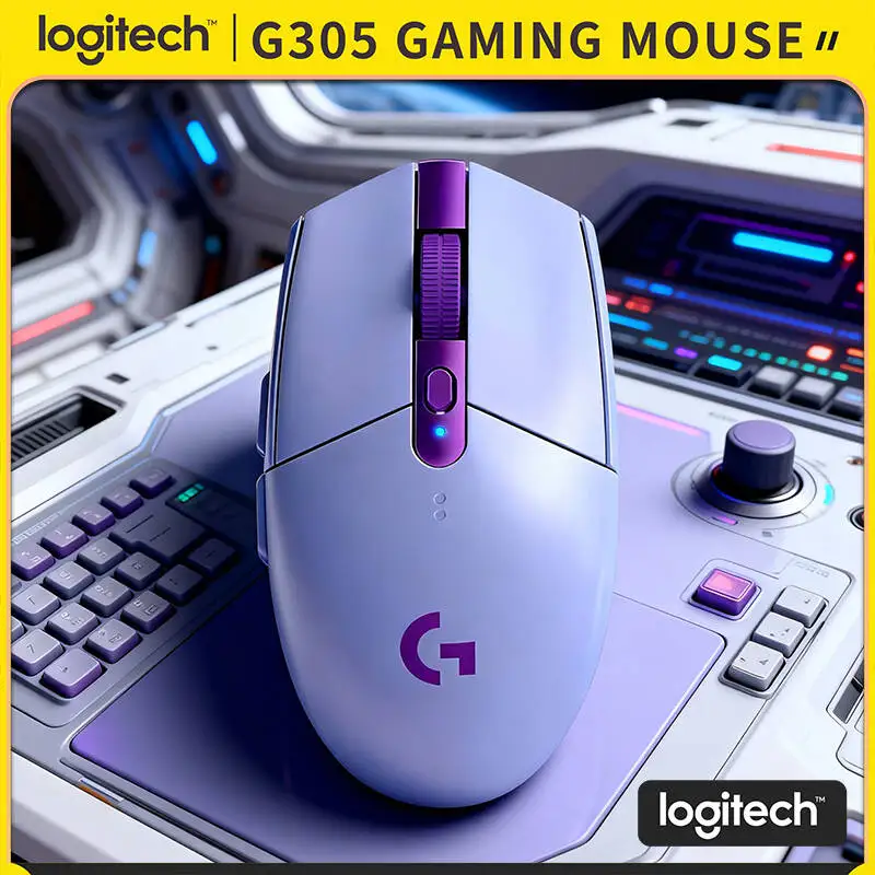

Игровая мышь Logitech G305 Wireless, сенсор HERO 12000 DPI, 6 программируемых кнопок, аккумулятор 250 часов, легкость 99 г, для ПК и Mac