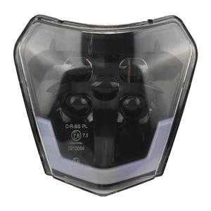 دراجة نارية LED المصباح الأمامي ، مصباح الرأس ، هدية ، دراجة ترابية ، موتوكروس ، اكسسوارات إندورو ، KTM ، EXC ، XC ، SX ، XCW ، SXF ، XCW أعلى 6 مبيعات KTM LED Grimace - رقم 2