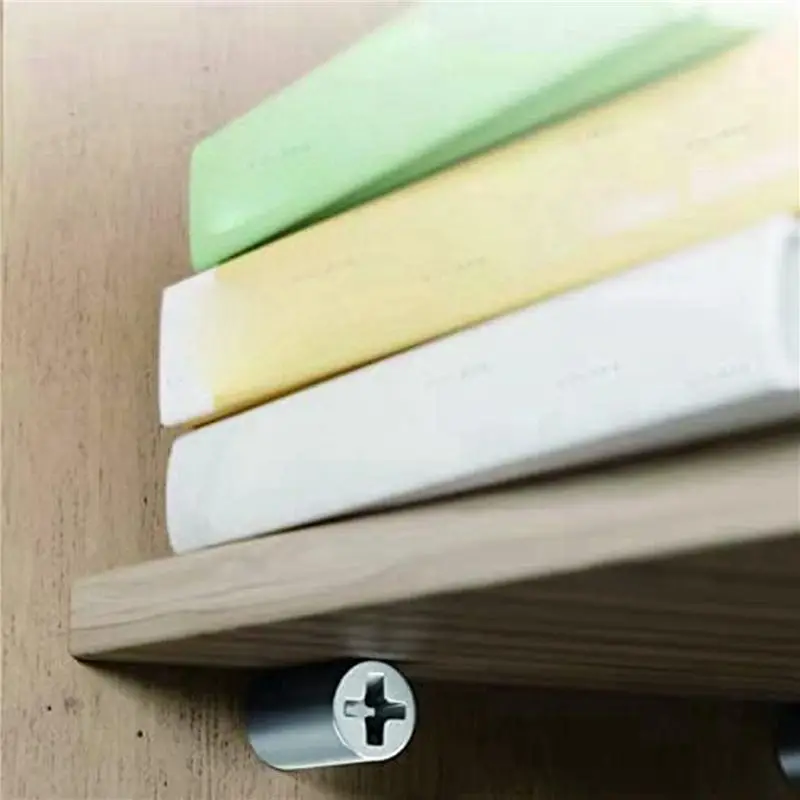 DT17 80 Pcs Shelf Bracket Screws Pegs with Non-Slip Rubber Sleeve for Furniture Bookcase Cabinet