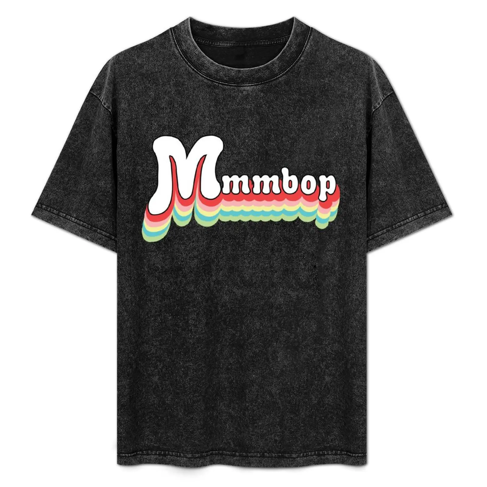 

mmmbop colorful T-Shirt oversizeds oversized graphic tee sweat shirts, men