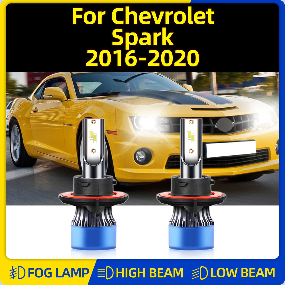 

Лампы головного света, 120 Вт, 6000 лм, 12 В, 2016 к, для Chevrolet Spark 2017, 2018, 2019, 2020,