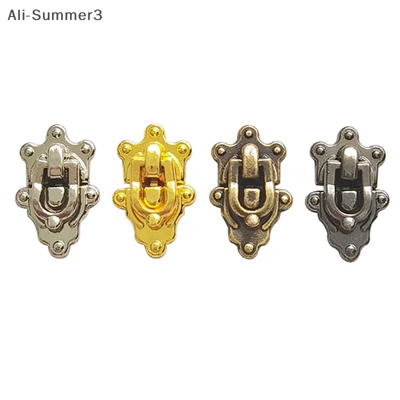 กุญแจล็อคโลหะขนาดเล็กคุณภาพสูง 5 ชิ้น 4 สี สำหรับงาน DIY ล็อคกระเป๋าเดินทาง ล็อคตุ๊กตา