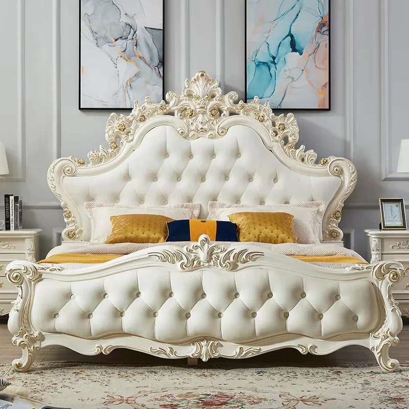 

Master Modern Bed Frame Bedrooms Nordic Wood Luxury King Size Bed Frame Aesthetic European Letto Matrimoniale Room Furniture