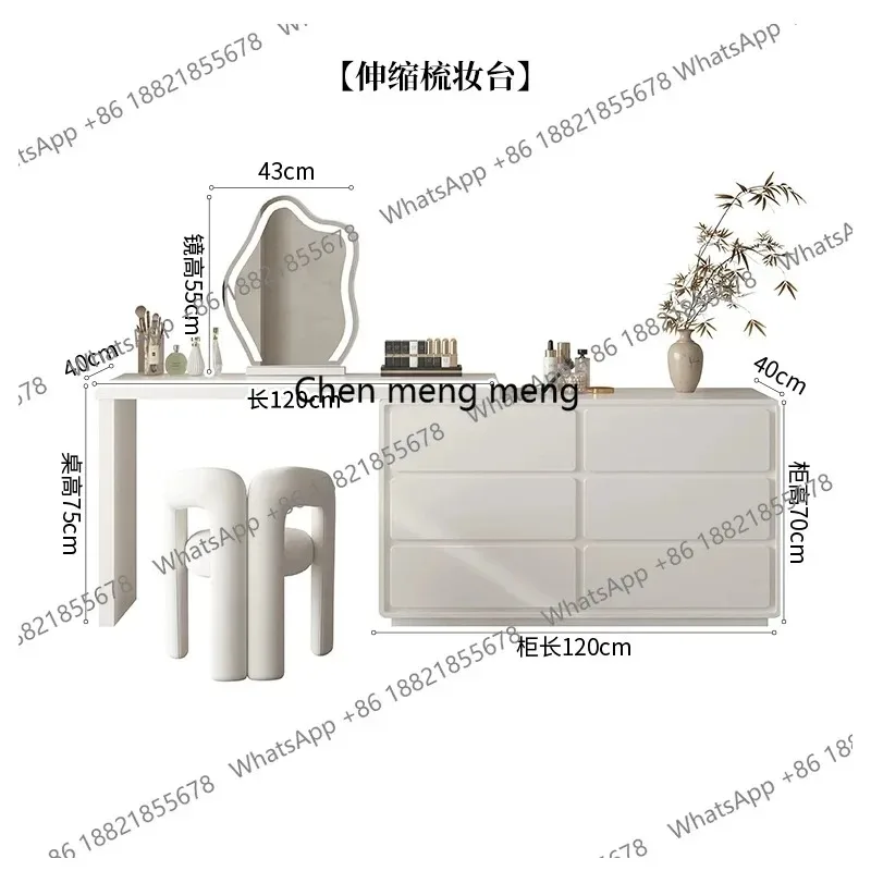K153  K153  Nordic Simple Design Dressing Table Esthetics Modern Makeup Luxury Vanity Table Elegant Trendy Schminktisch Bedroom