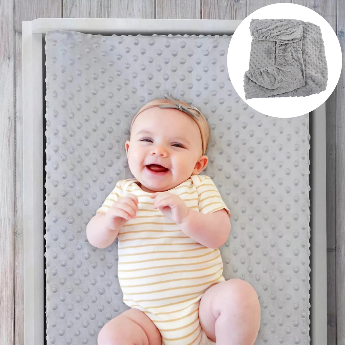 

1pc Baby Changing Pad Cover Reusable Washable Polyester Material Diaper Changing Mat Baby Shower Gift Breathable Cloth Nappy