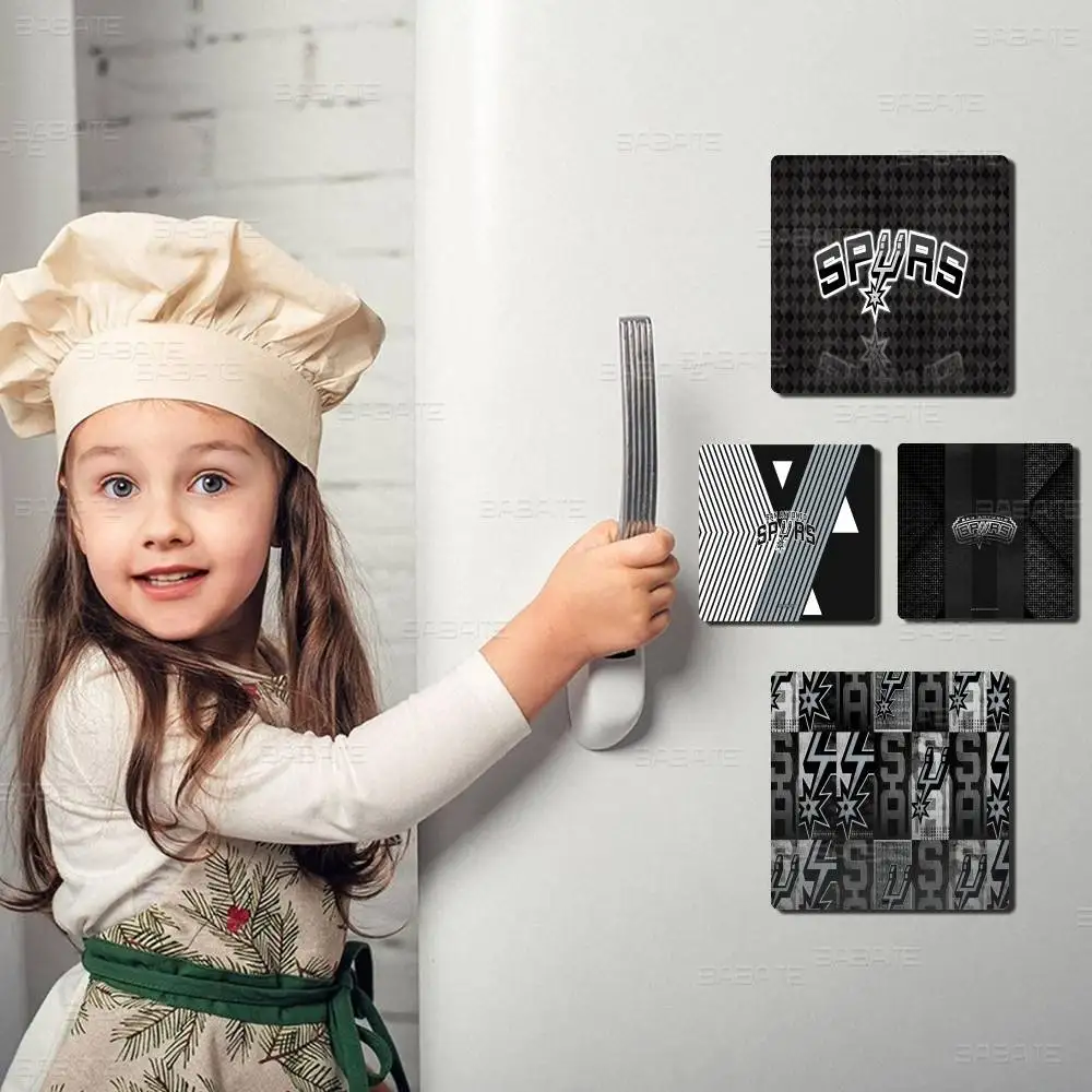 Imã Personalizado do San Antonio Spurs, Imã de Personagem de Desenho Animado, Decoração Criativa para Refrigerador, Presentes para Fãs