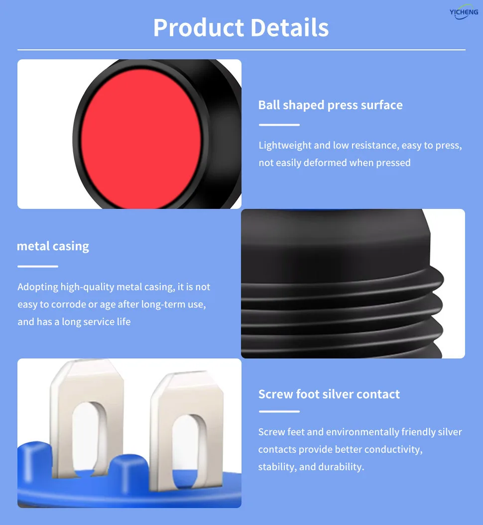 Ball Metal button switch,wholesale 50Pcs/box ,Momentary,hole size 12mm,custom made,Supports OEM.
