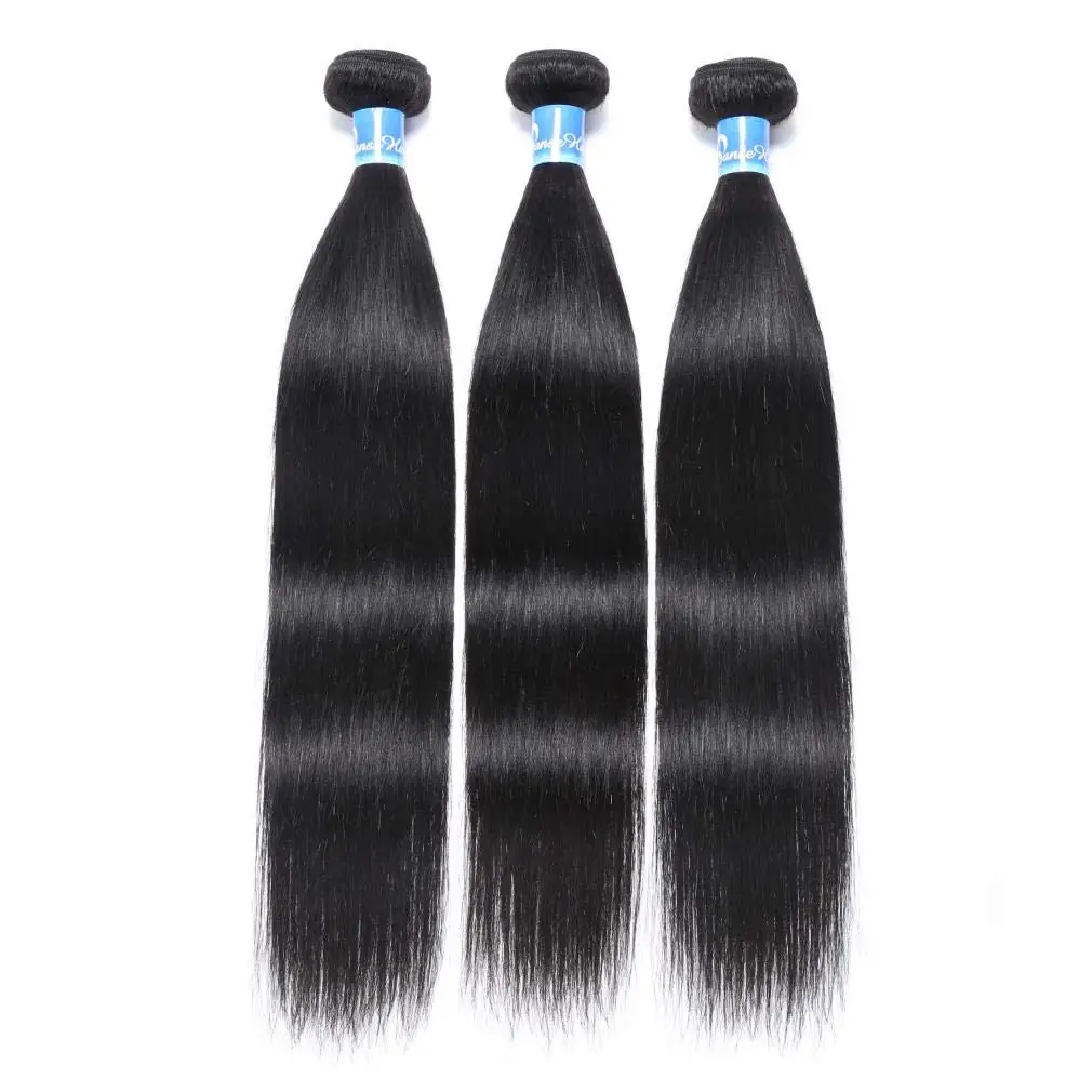 Straight Bundles Human Hair 14 16 18 inch Brazilian Virgin Straight Human Hair Bundles 2/3/4 Bundles Human Hair Straight Hair Bu