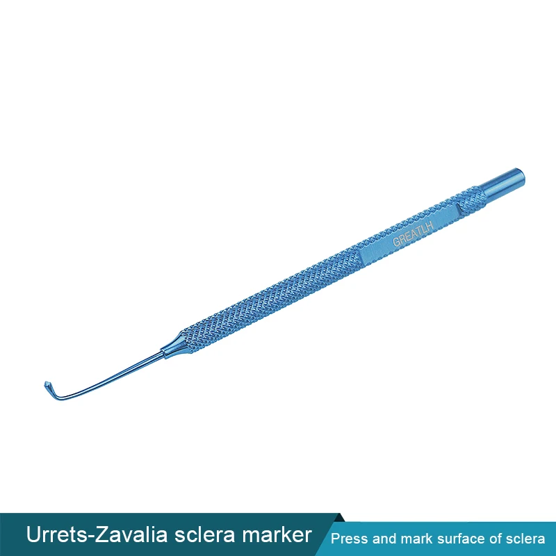 11.4cm Ophthalmic Titanium Sclera Marker Urrets-Zavalia Scleral Positioner