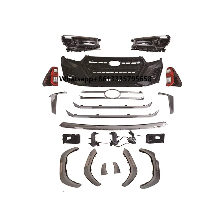 

Factory Sale Upgrade X-Men Style BodyKit Front Bumper Grille Headlight Tail Light Body Kits for Hilux Revo 2016-2020
