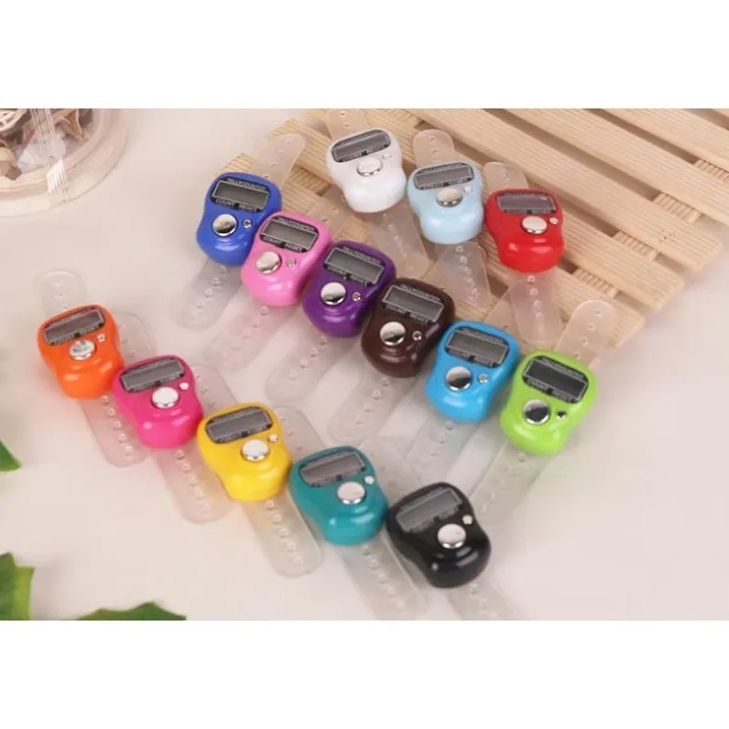 500pcs Mini Digital Electronic Muslim Finger Ring Tally Counter Tasbeeh Tasbih Golf &Temple Finger Counter Wholesale