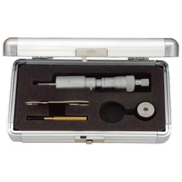 Three-point Internal Micrometer with Extension Rod and Setting Ring