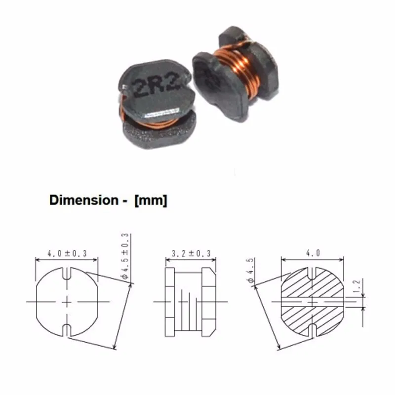 50PCS CD43 SMD Power Inductor 2.2 3.3 4.7 10 22 47 68 100 220 330 470UH Wire Wound Chip Power Inductance 100 101 221 2R2 4R7 1mH