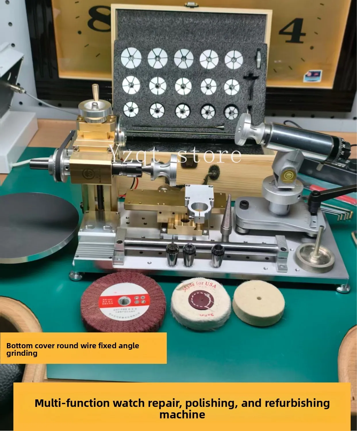 watch repair, precision multi-functional integrated refurbishment, grinding and polishing wire drawing machine, drilling rig
