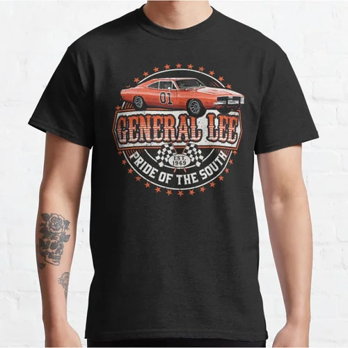 Imagen 1 del producto General Lee Pride of the South Vintage 70s tv The Dukes Of Hazzard camisetas gráficas para hombres camisetas de talla grande para adultos S-6XL