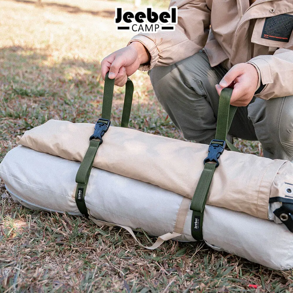 Adjustable Multipurpose Outdoor Strap, Luggage Baggage Buckle, Tied Tighten, Fixing Belt, Outdoor Hiking, 135cm, 2Pcs