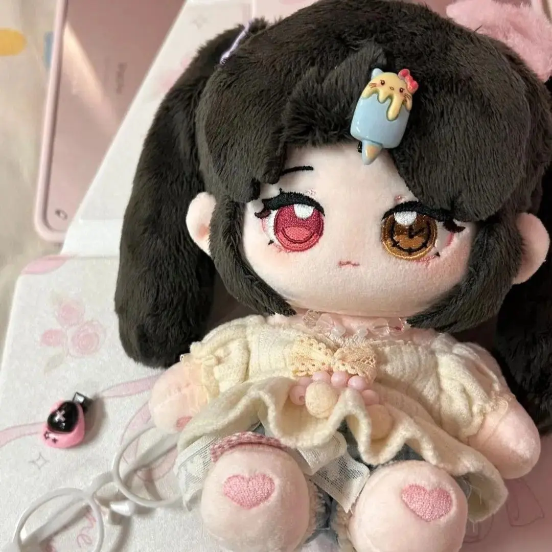 

Stuffed 20cm Anime Game Date A Live Tokisaki Kurumi Cartoon Plush Doll Toy COS Dress-up Children Adults Collectible Cotton Gifts