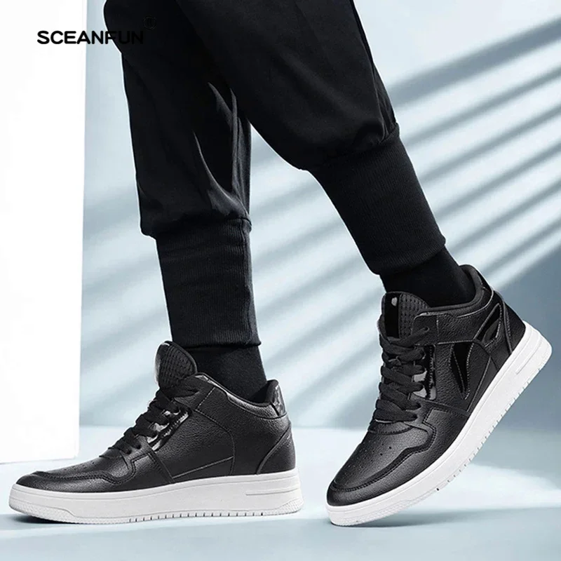 Elevator shoes for fashion men casual sneakers men invisible height increase breathable lift 8 cm luxury