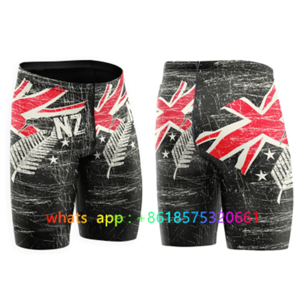 

New Men's Jammers Racing Swimsuit Summer Jammer Swimsuit Trunks Beach Tights Short New Athletic Training Swimwear Quick Dry