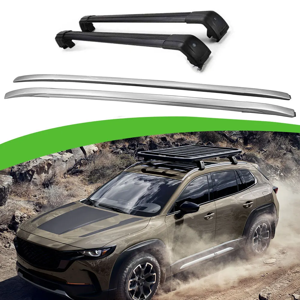 4Pcs Roof Rack Rail Cross Bar Crossbars Fits for Mazda CX-50 CX50 2022 2023 2024