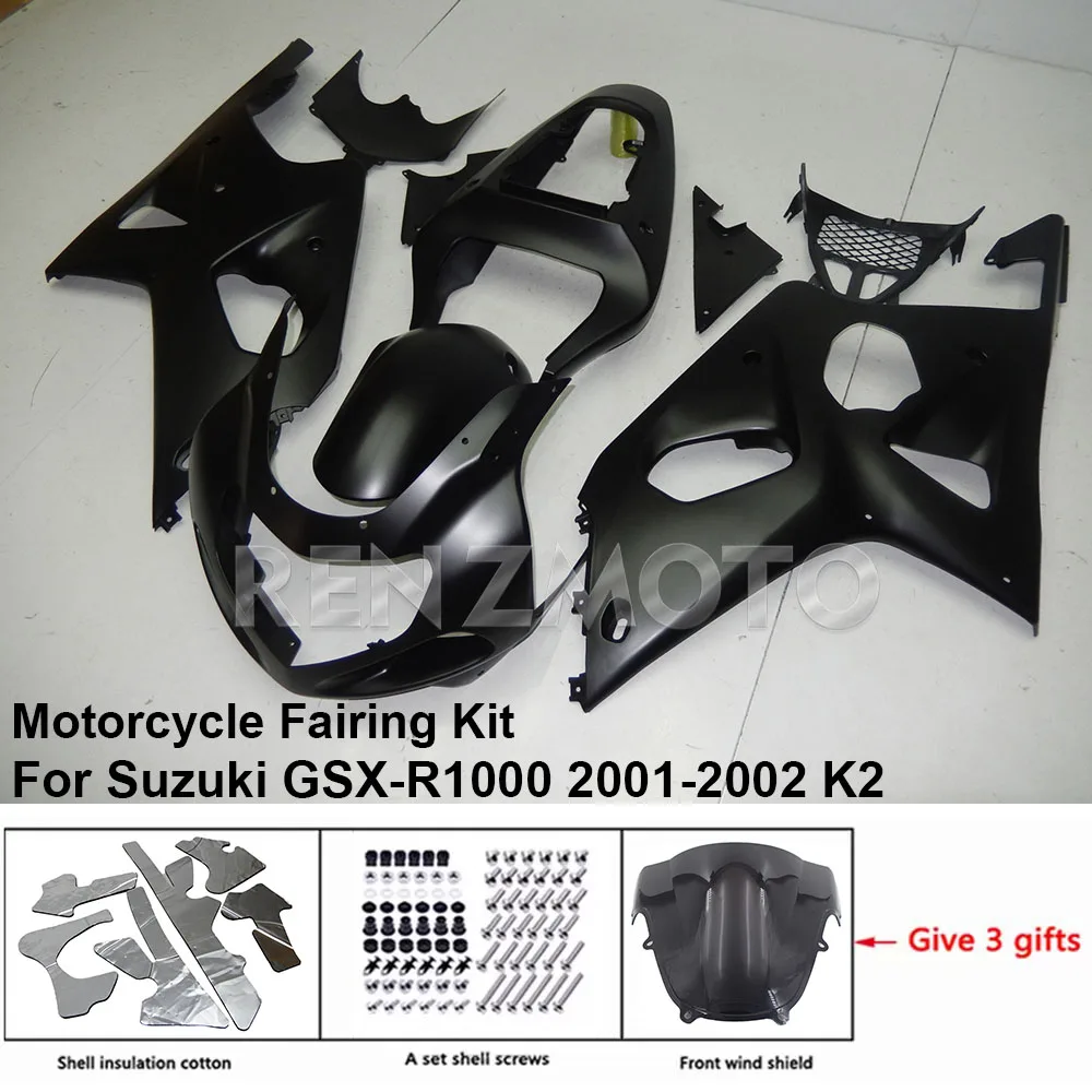 S1001-116a For Suzuki GSX-R1000 2001-2002 K1 K2 Fairing Motorcycle Set Body Kit Decoration Plastic Guard Plate Accessories Shell