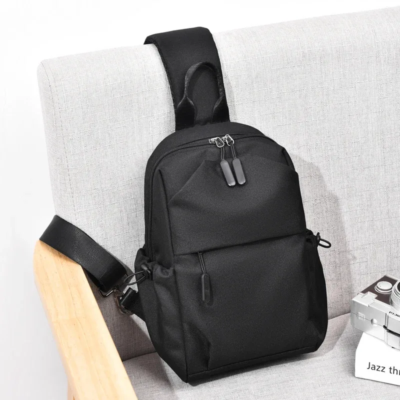 Men Casual And Versatile Waist Packs Trendy Street New Messenger Bag Men Sports Chest Bag  Large Capacity Diagonal Shoulder Bag