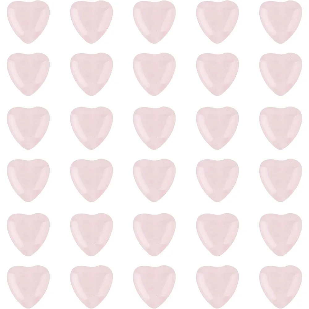 

32pcs 12mm Rose Quartz Heart Shape Carved Pink Quartz Beads with Hole Gemstone Loose Beads Strands for making kit