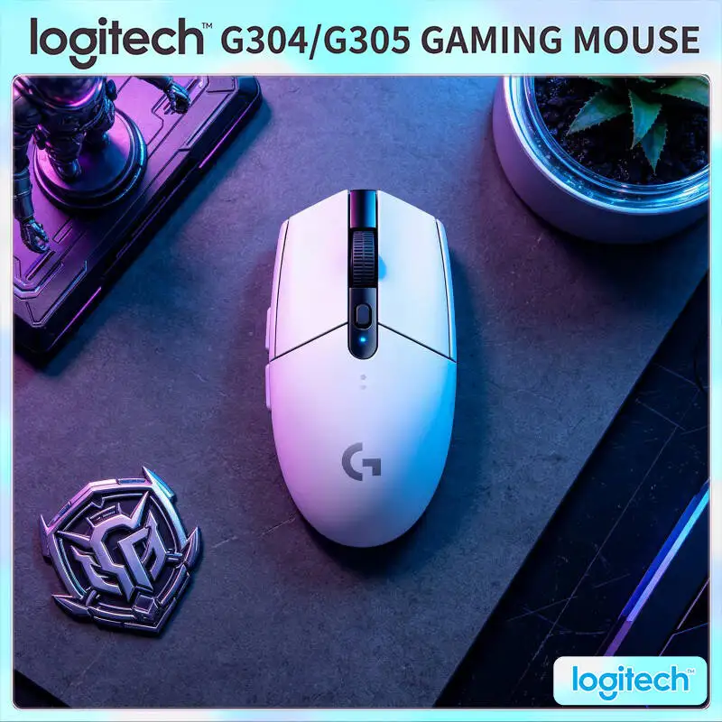 

Logitech G304 Wireless Mouse 12000 DPI HERO Sensor LIGHTSPEED 1ms 9-Month Battery Home Office Multi-Surface Users