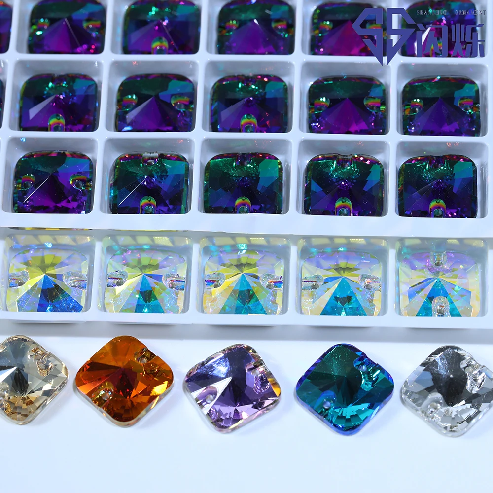 Strass de Cristal Quadrado Riv - Sew On Rhinestone avaliação e preço