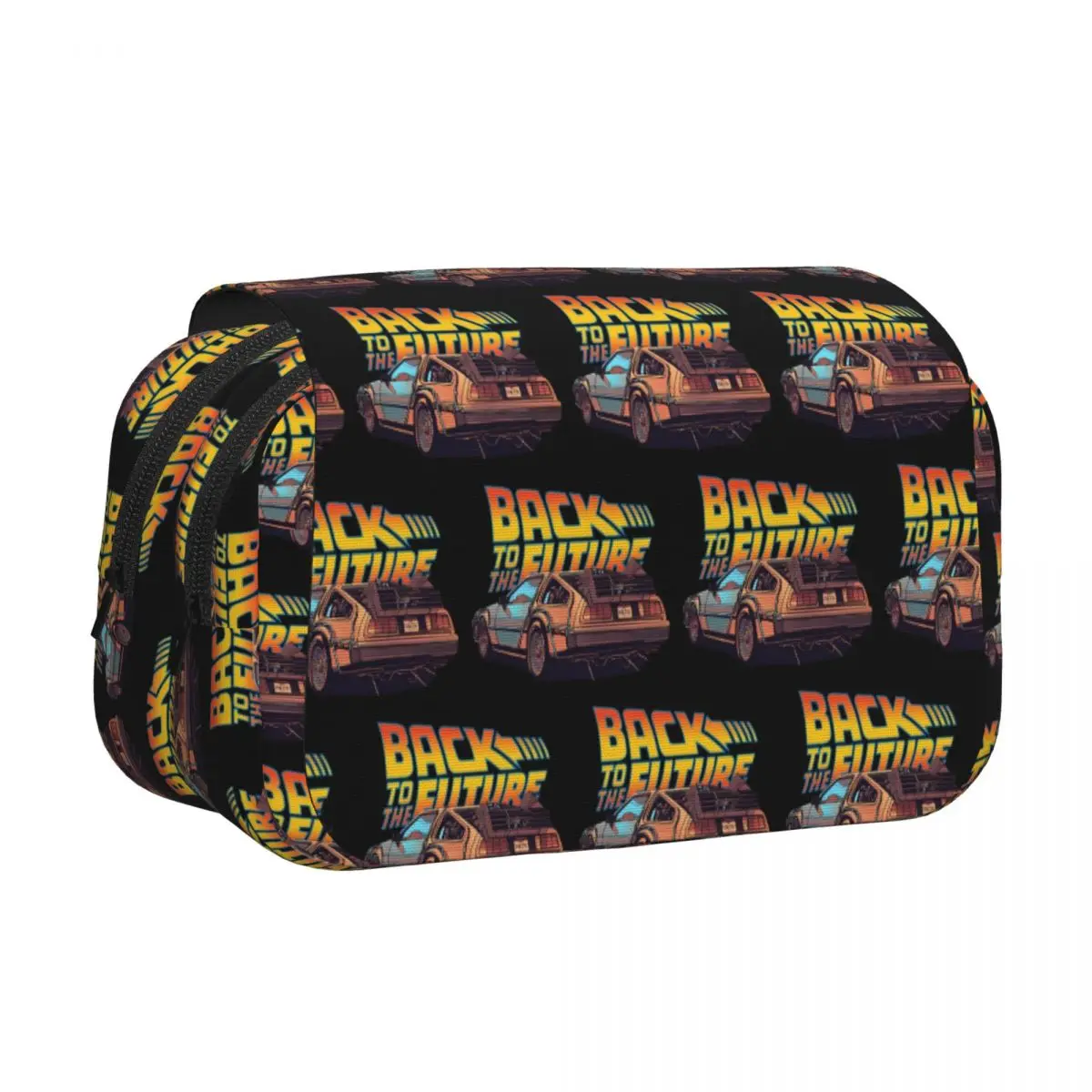 Back To The Future Pencil Case Pencil Pouch Hard Shell Leather Big Capacity Pen Box Pencil Bag for Boy Girl Gifts