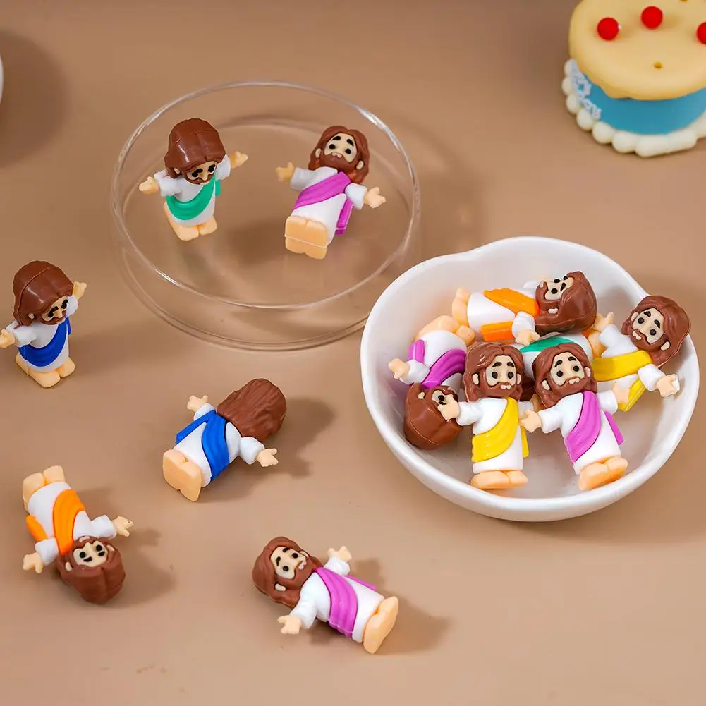 

50 шт. мини-статуя Иисуса, пасхальное украшение, школьное ремесло, вечеринка с Иисусом, многофункциональный воскресный D4H7, подарок, рождественские пасхальные сувениры D7A6