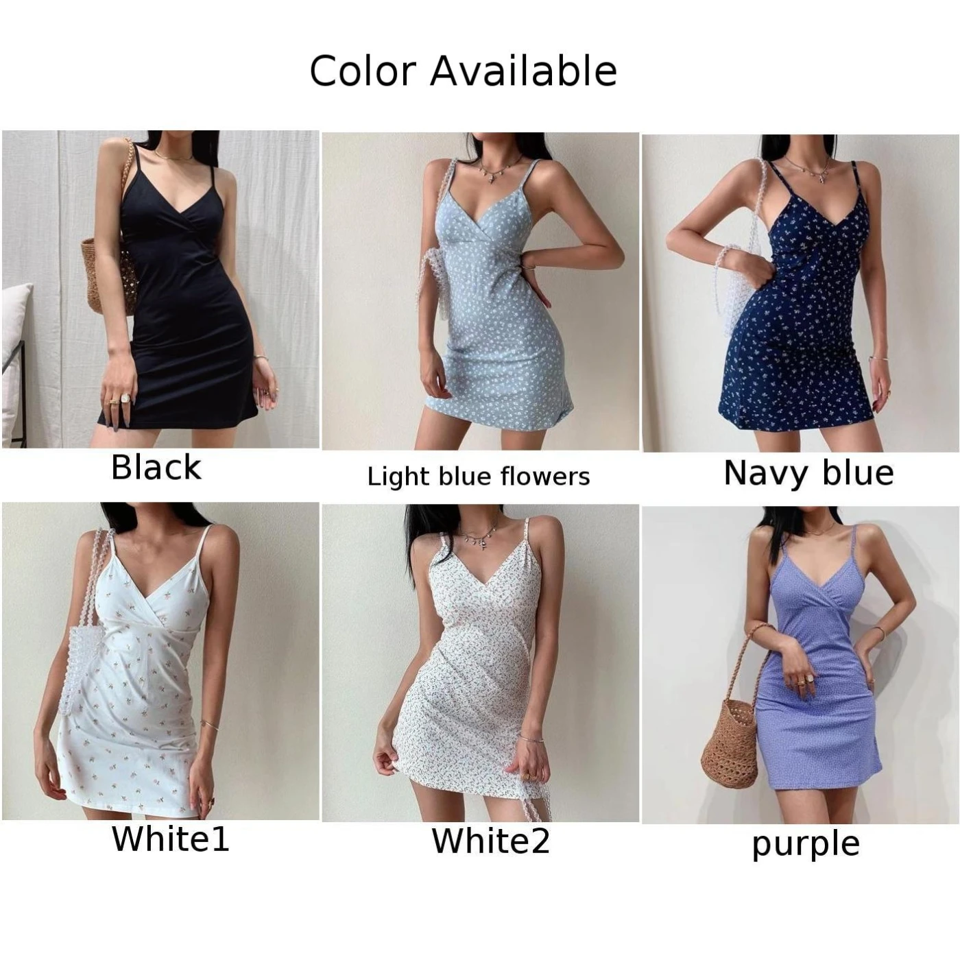 Gaun Mini wanita 2K motif bunga Vintage Slim Fit tanpa lengan leher V musim panas seksi