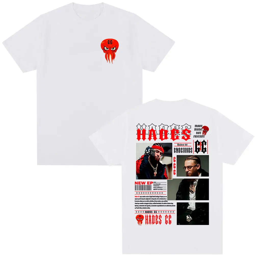 Rapper Hades 66 Album 2025 Grafik-T-Shirt für Herren, Gothic-Mode, Hip-Hop-T-Shirts, lässige Baumwolle, kurzärmelig, T-Shirts, Streetwear – Detail 3