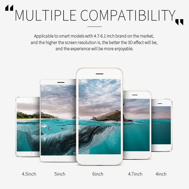 Шлем виртуальной реальности, VR-очки с поддержкой Google Cardboard, для IOS и Android