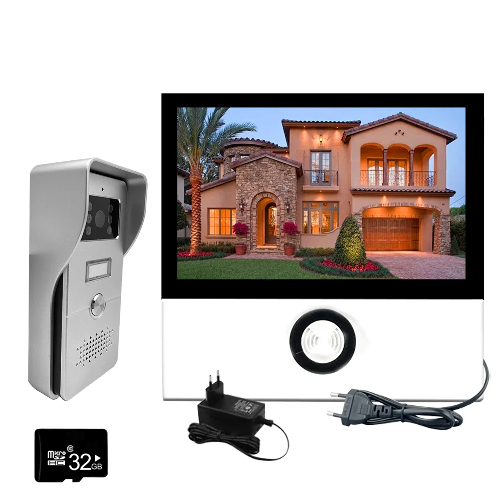 Ankartech 4 wire Villa Video Door Phone Interfone Tuya Inteligente Touch Screen Video intercom with Smartlife App Control