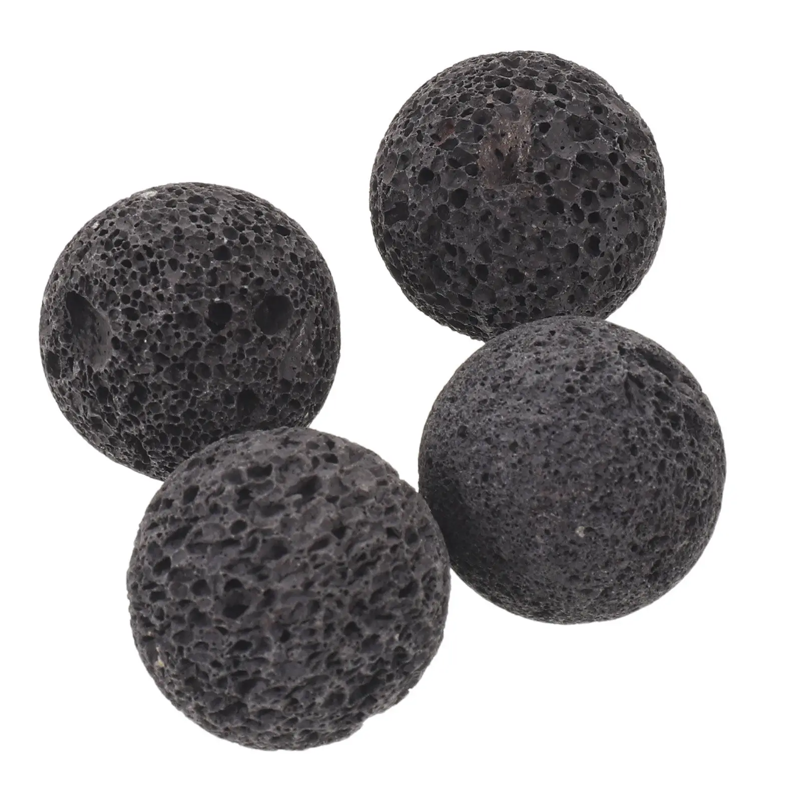 3Pcs Natural Volcanic Rock Decorative Balls Porous Texture Bowl Filler for Living Room Vase Coffee Table Rustic Farmhouse Decor
