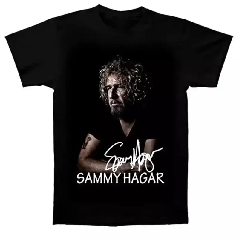 Sammy Hagar T shirt signature Black  Full Size S 4XL