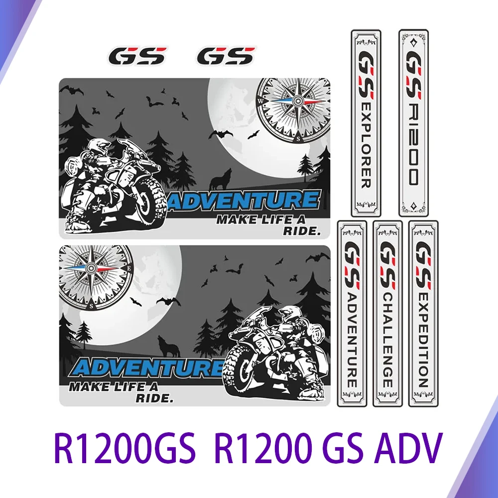 

For BMW R1200GS R1200 GS ADV Adventure R 1200 GSA Trunk Motorcycle Stickers Decal Aluminium Luggage Side Panniers Box Cases