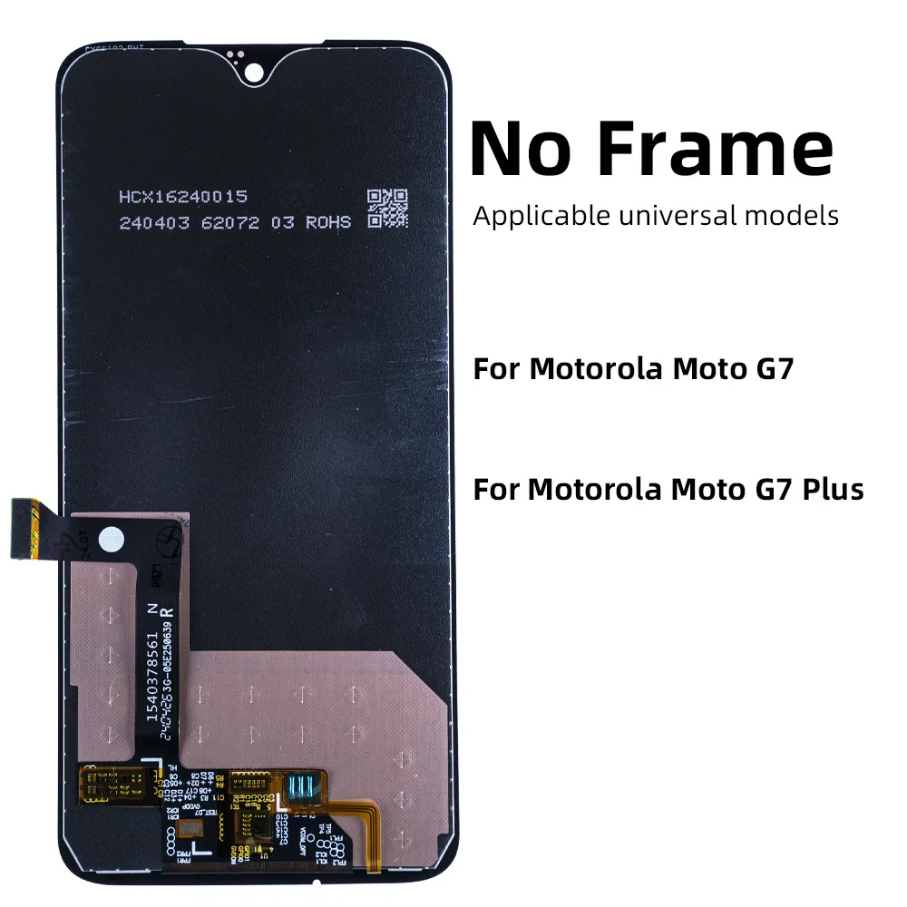 For Motorola Moto G7 G7 Plus LCD Display Touch Screen Digitizer G7 Play G7 Power LCD Assembly LCD Screen Phone Replacement