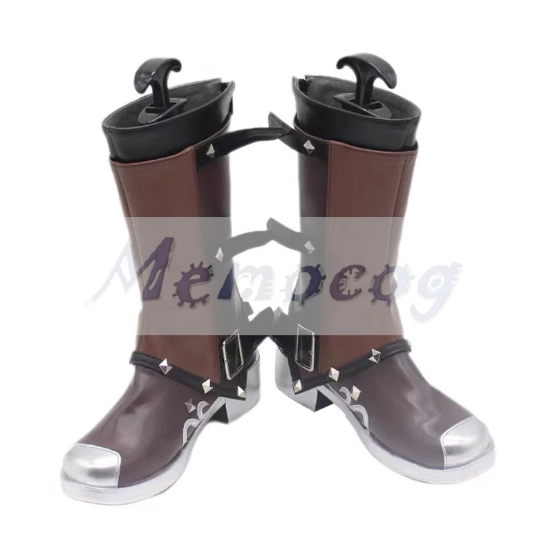 

Обувь для косплея LOL Arcane Jinx, ботинки из искусственной кожи, реквизит для косплея на Хэллоуин, обувь Jinx, изготовленная на заказ